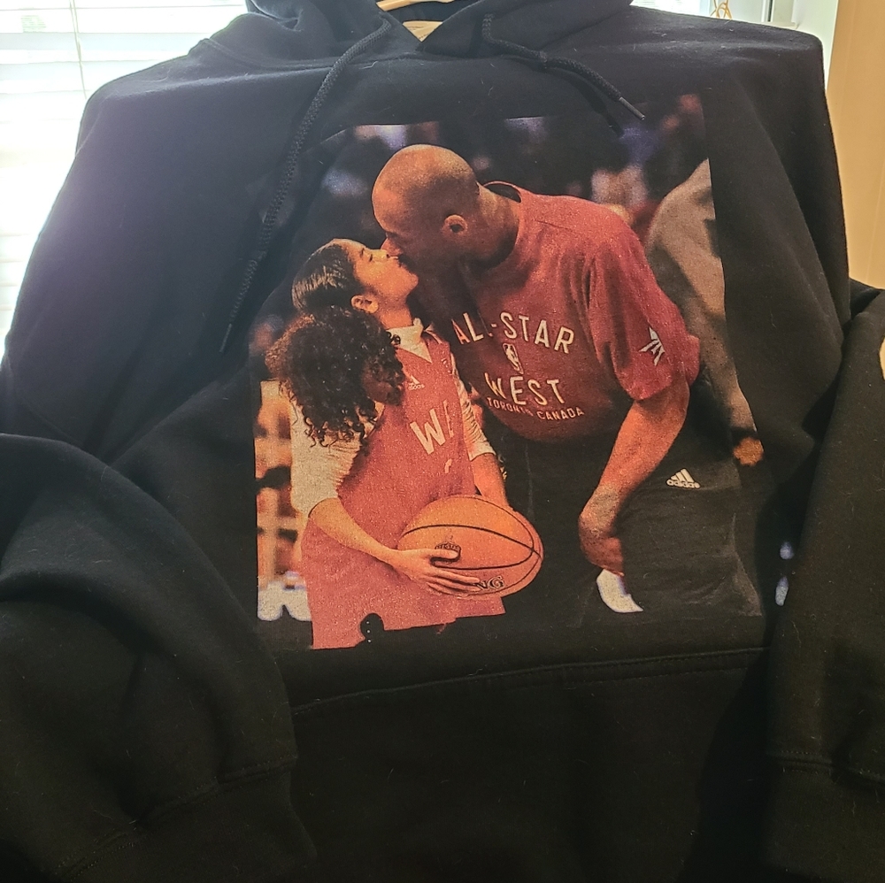 Kobe and Gia hoodie had custom made after unfortun